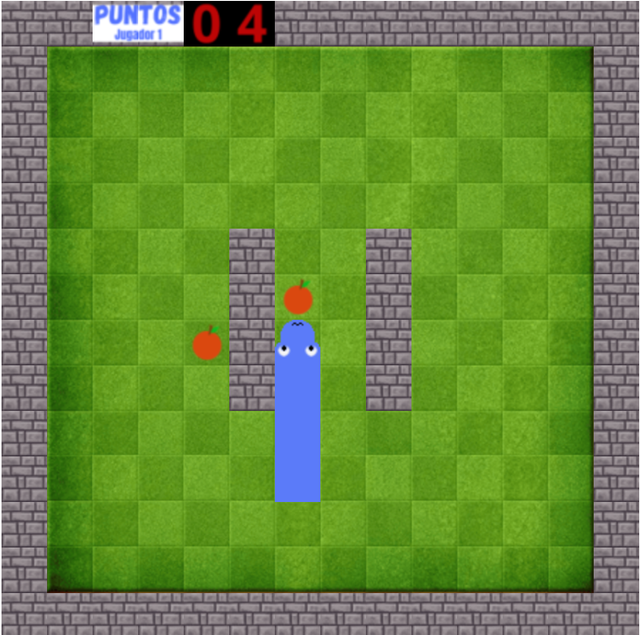 Vista del proyecto The snake game